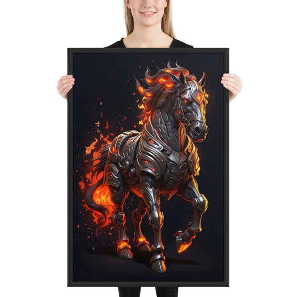 Framed photo - Fire Horse - Image 3