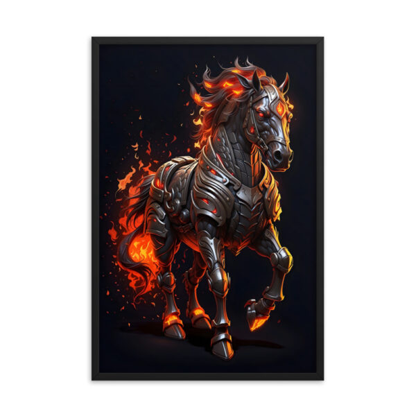 Framed photo - Fire Horse