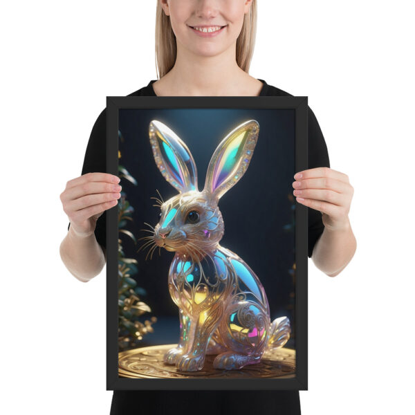 Framed photo - Iridescent Rabbit - Image 2