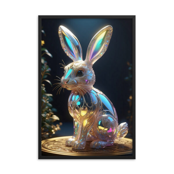 Framed photo - Iridescent Rabbit