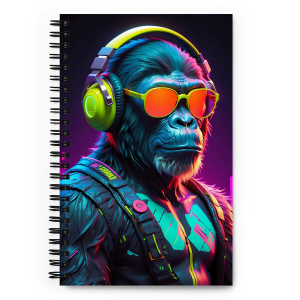 Spiral notebook - Cyber Monkey