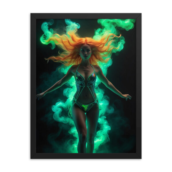 Framed poster - Green Smoke